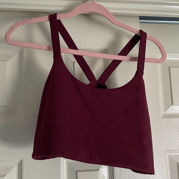 girlfriend collective Other - LIKE NEW - LOU Bra in Mulberry